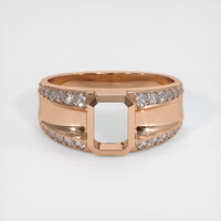 18K Rose Gold Men's Ring Setting Image