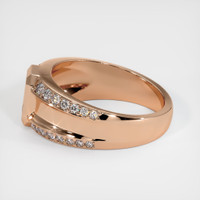 18K Rose Gold Men's Ring Setting Image