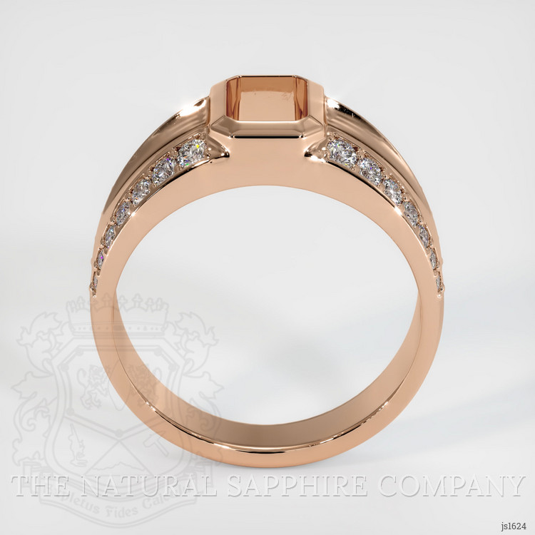 18K Rose Gold Men's Ring Setting