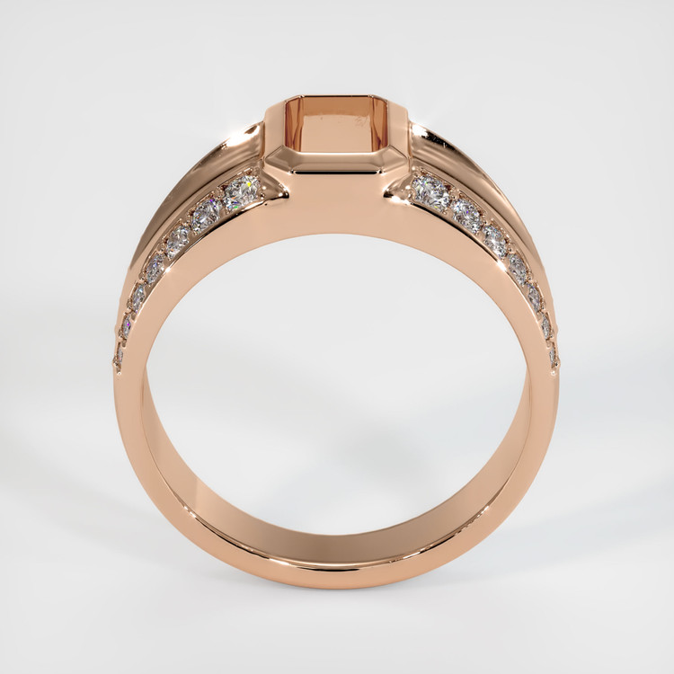18K Rose Gold Men's Ring Setting