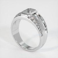 10K White Gold Men's Ring Setting Video