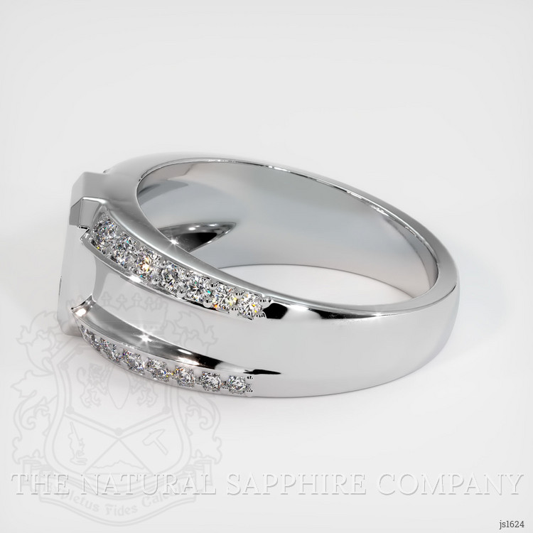 14K White Gold Men's Ring Setting