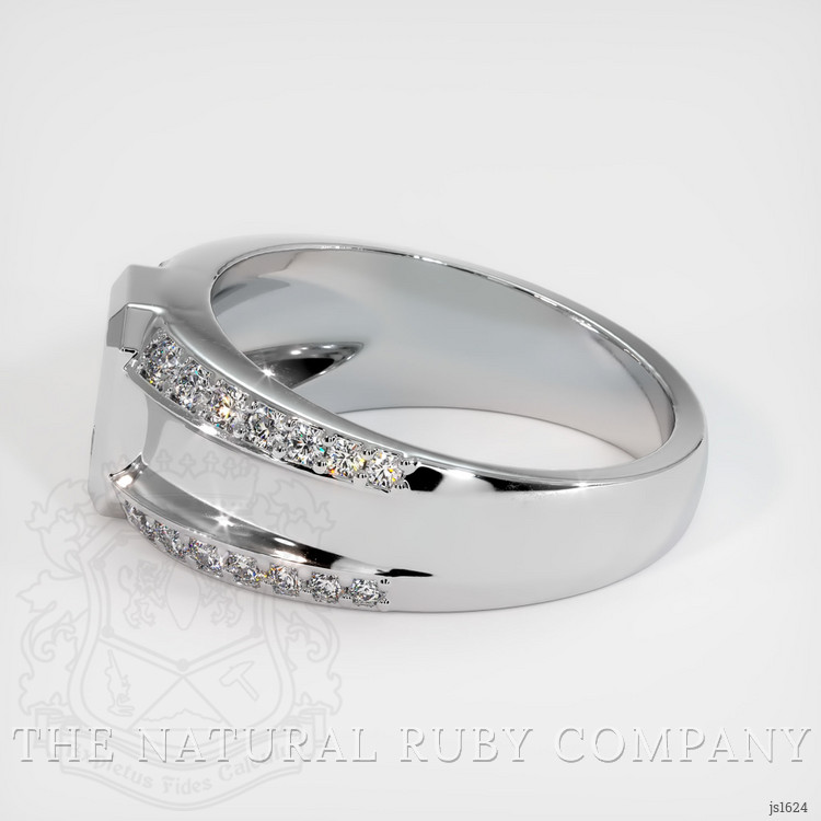 14K White Gold Men's Ring Setting