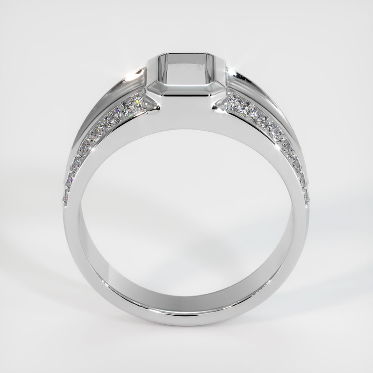 14K White Gold Men's Ring Setting