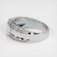18K White Gold Men's Ring Setting Image