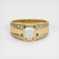 14K Yellow Gold Men's Ring Setting Image