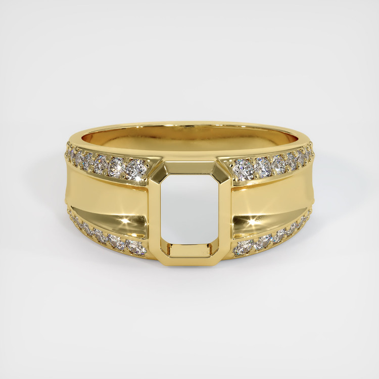 18K Yellow Gold Men's Ring Setting