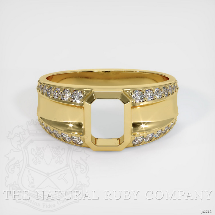 18K Yellow Gold Men's Ring Setting