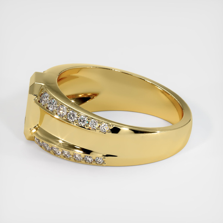 18K Yellow Gold Men's Ring Setting