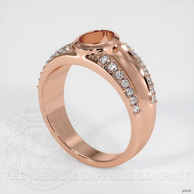 14K Rose Gold Men's Ring Setting
