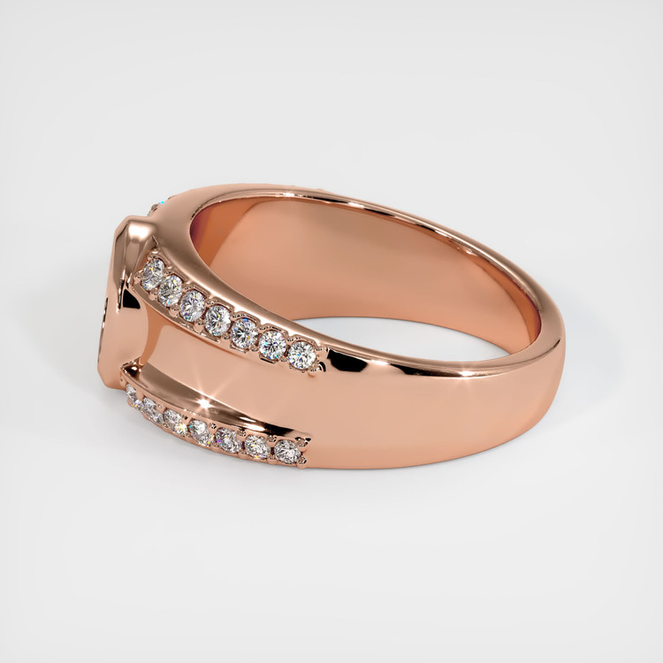 14K Rose Gold Men's Ring Setting