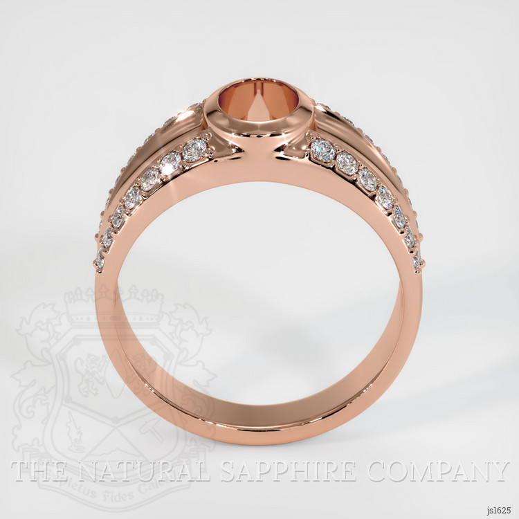 14K Rose Gold Men's Ring Setting