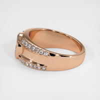 18K Rose Gold Men's Ring Setting Image