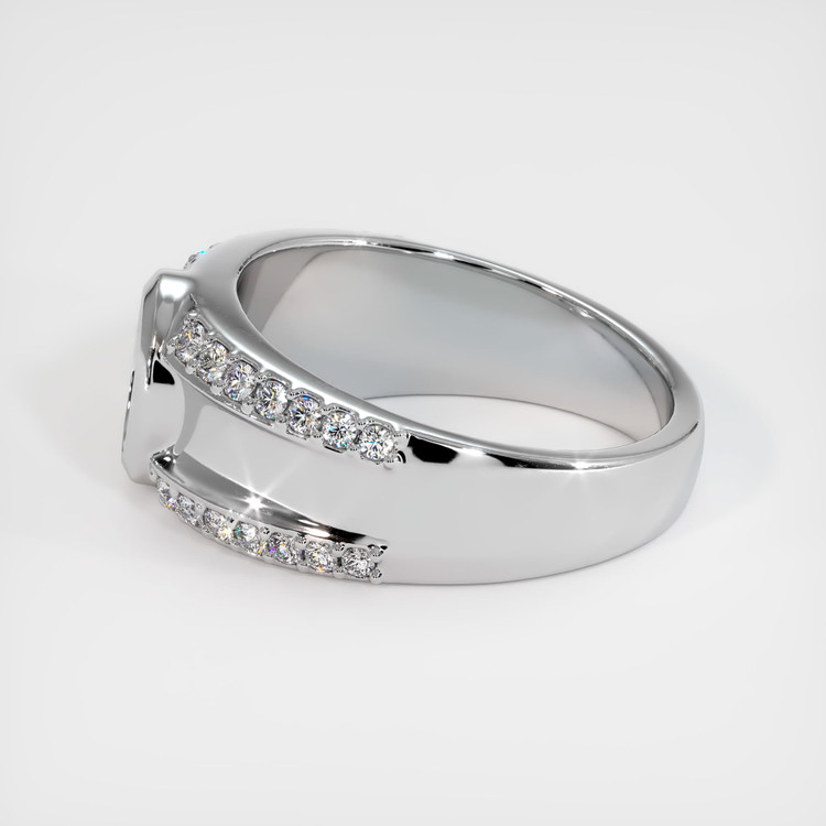 10K White Gold Men's Ring Setting