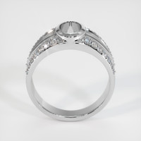 14K White Gold Men's Ring Setting Image