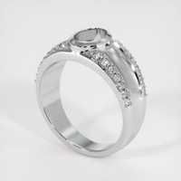 18K White Gold Men's Ring Setting Video