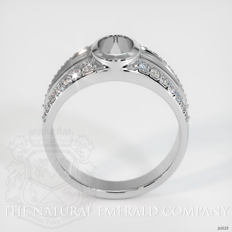 18K White Gold Men's Ring Setting