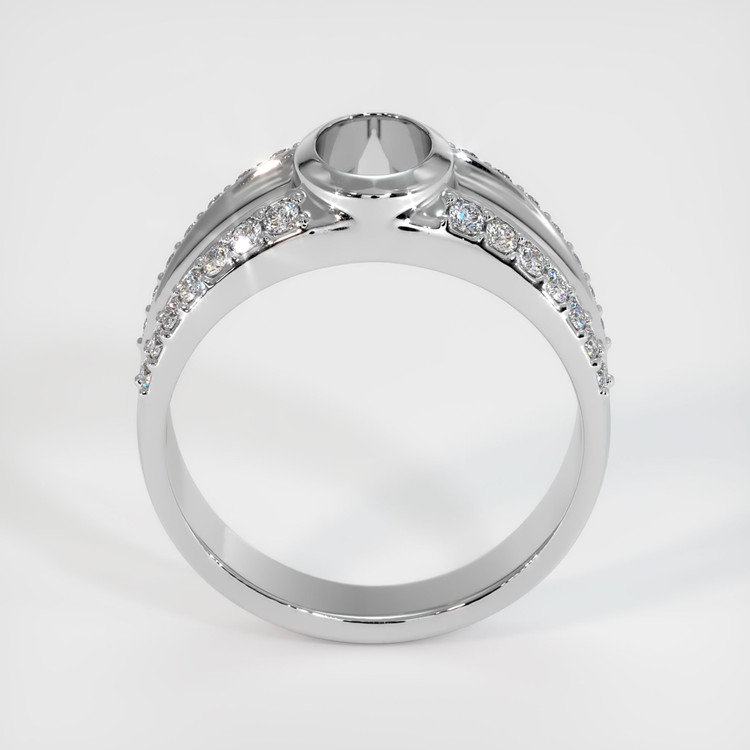 18K White Gold Men's Ring Setting