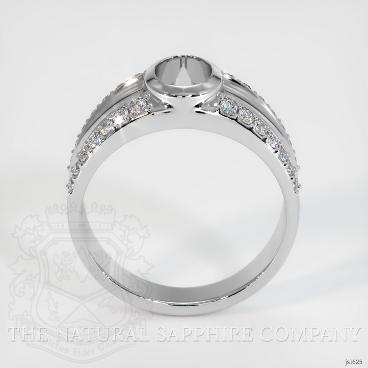 18K White Gold Men's Ring Setting