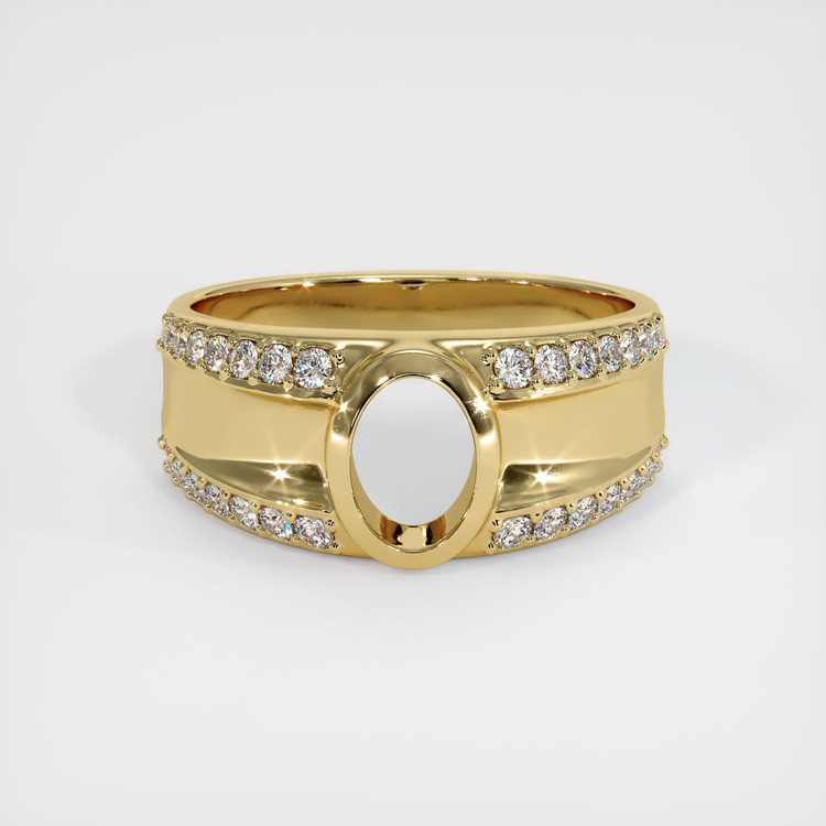 10K Yellow Gold Men's Ring Setting