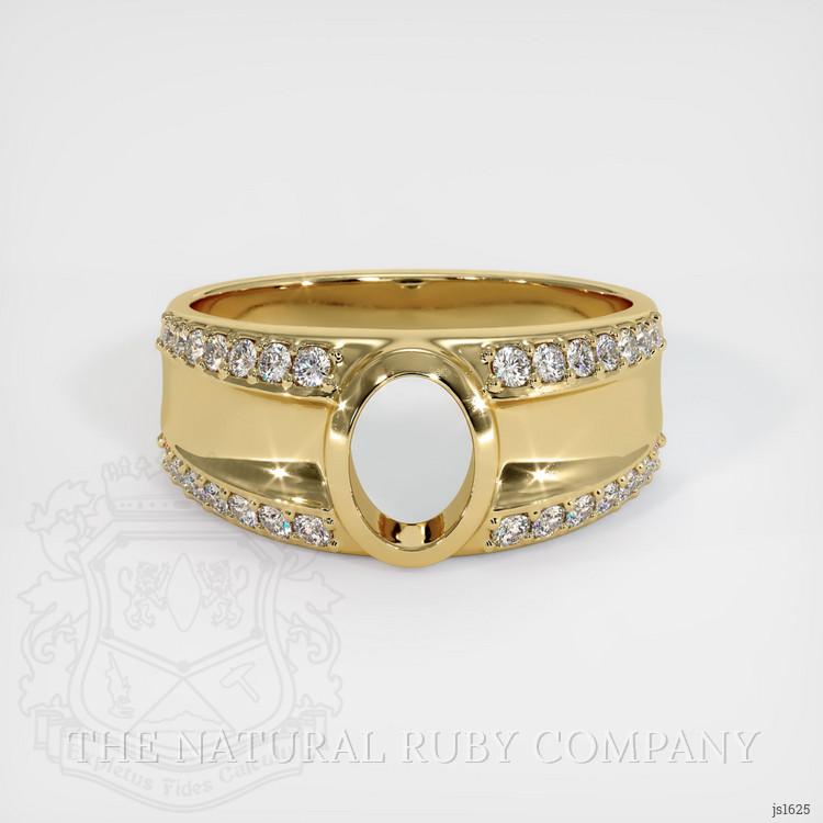 14K Yellow Gold Men's Ring Setting