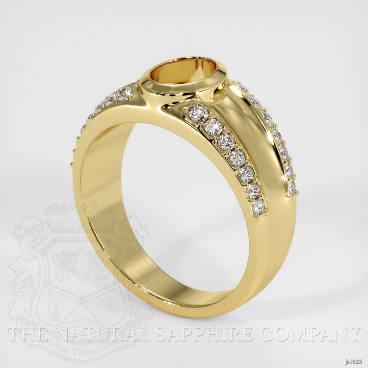 18K Yellow Gold Men's Ring Setting