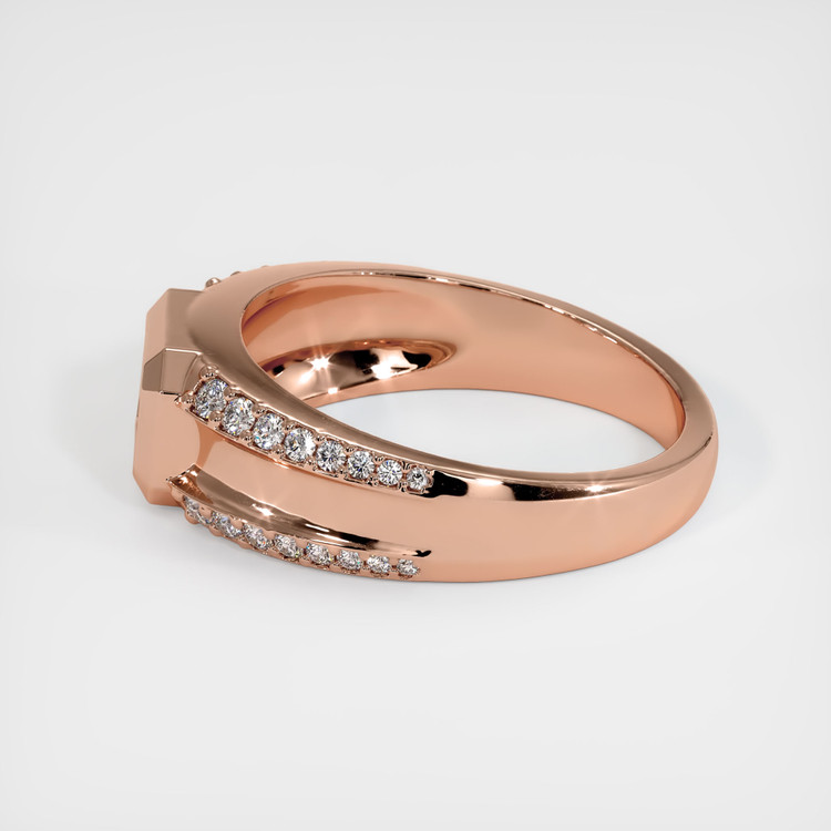 14K Rose Gold Men's Ring Setting