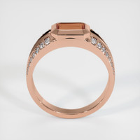 14K Rose Gold Men's Ring Setting Image