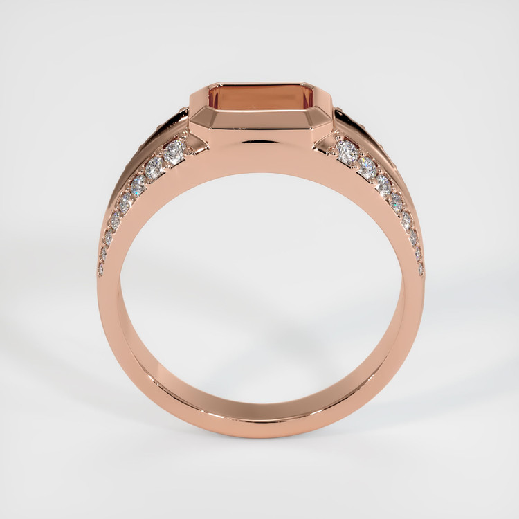 14K Rose Gold Men's Ring Setting