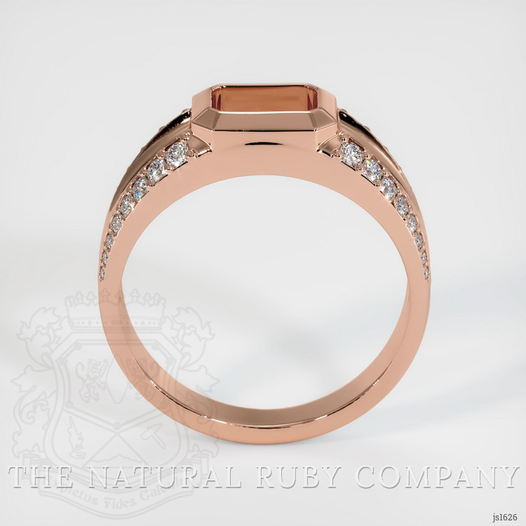 14K Rose Gold Men's Ring Setting