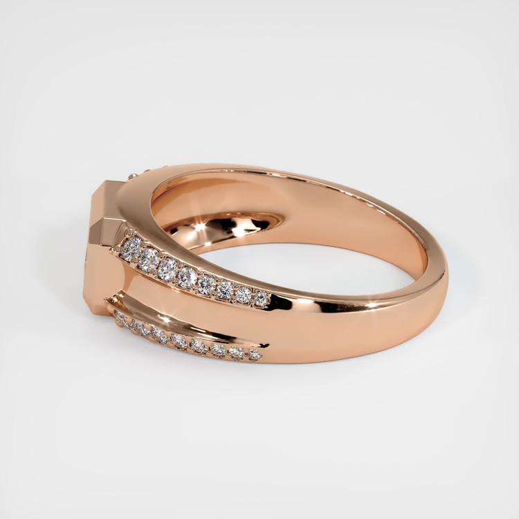 18K Rose Gold Men's Ring Setting