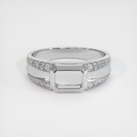 10K White Gold Men's Ring Setting Image