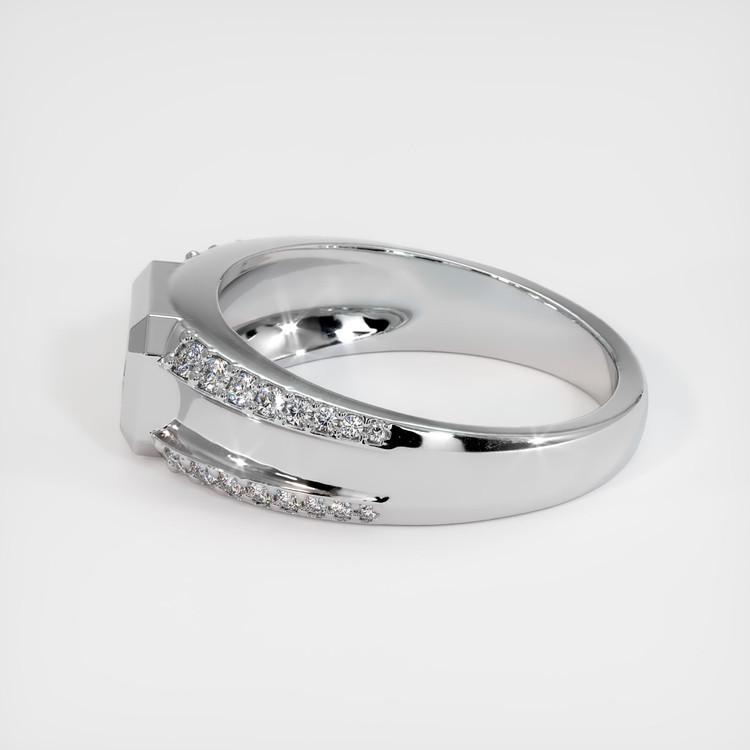 14K White Gold Men's Ring Setting