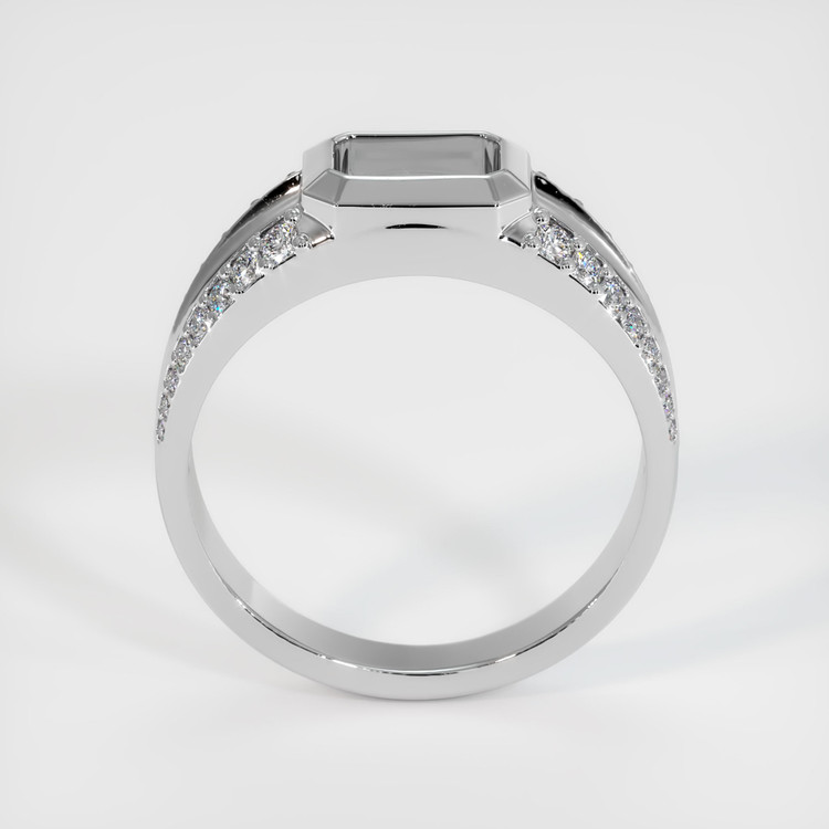 14K White Gold Men's Ring Setting
