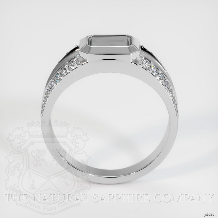 18K White Gold Men's Ring Setting