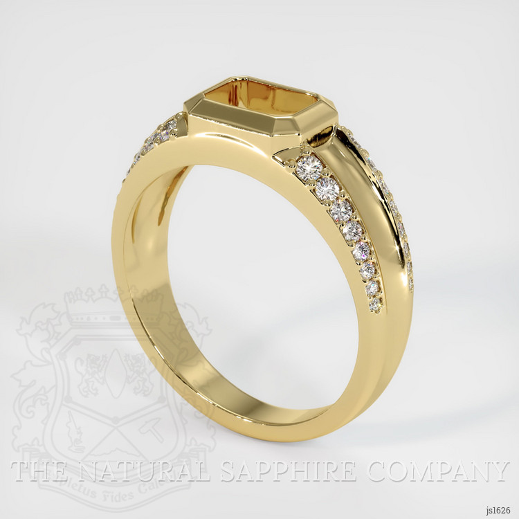 10K Yellow Gold Men's Ring Setting