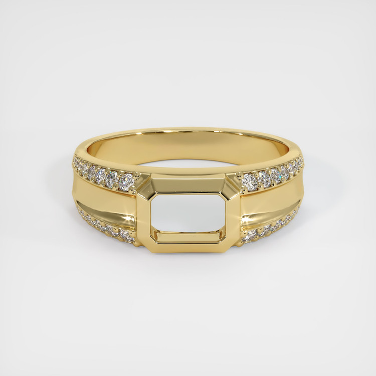 10K Yellow Gold Men's Ring Setting