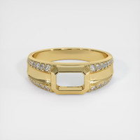 14K Yellow Gold Men's Ring Setting Image