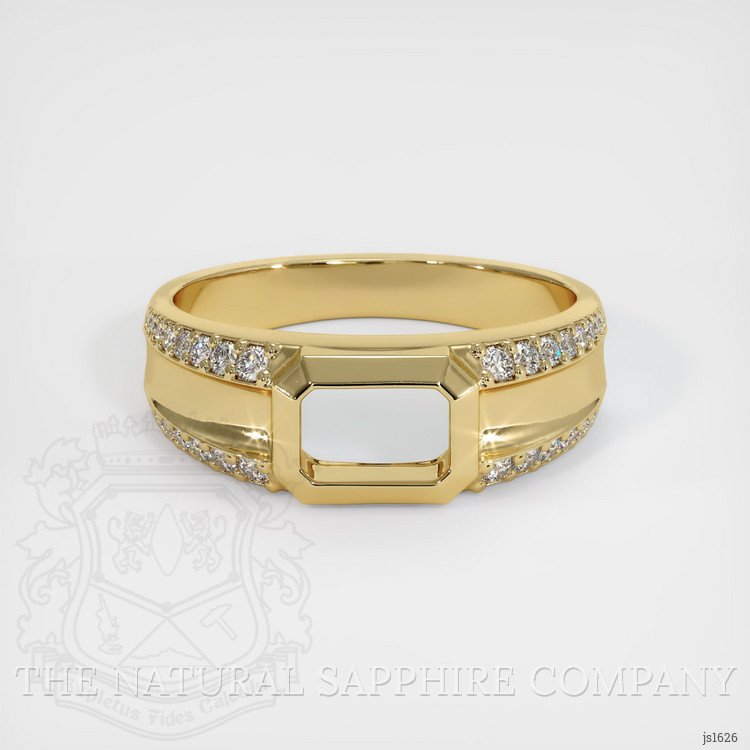 14K Yellow Gold Men's Ring Setting
