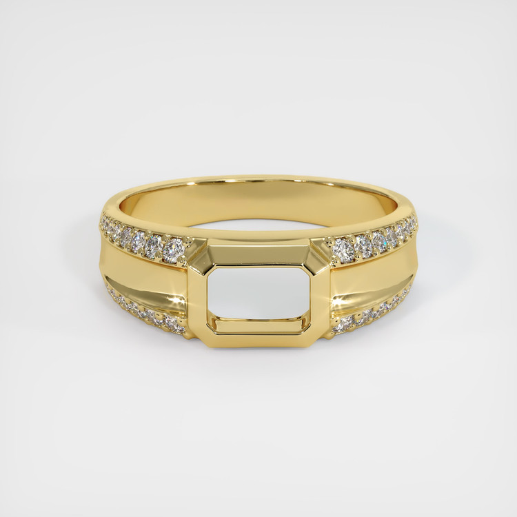 18K Yellow Gold Men's Ring Setting