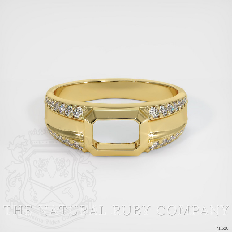 18K Yellow Gold Men's Ring Setting
