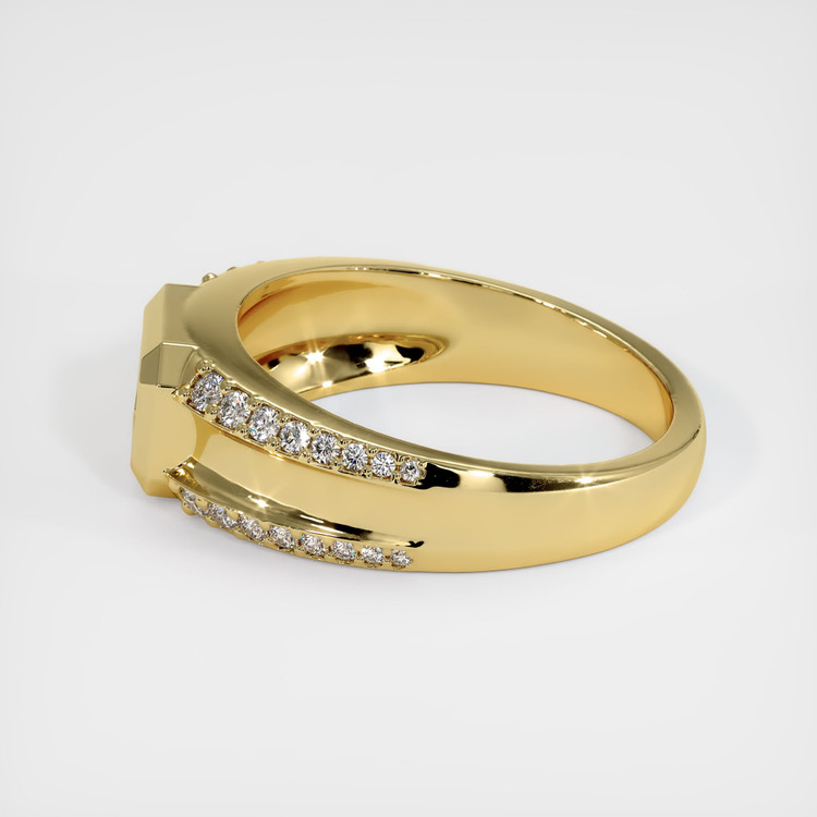 18K Yellow Gold Men's Ring Setting