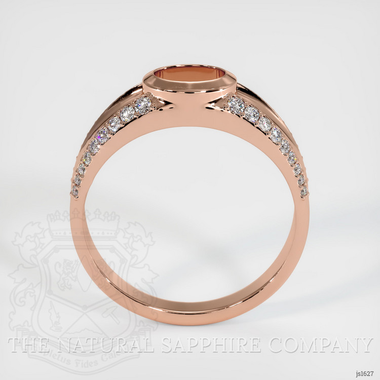 14K Rose Gold Men's Ring Setting