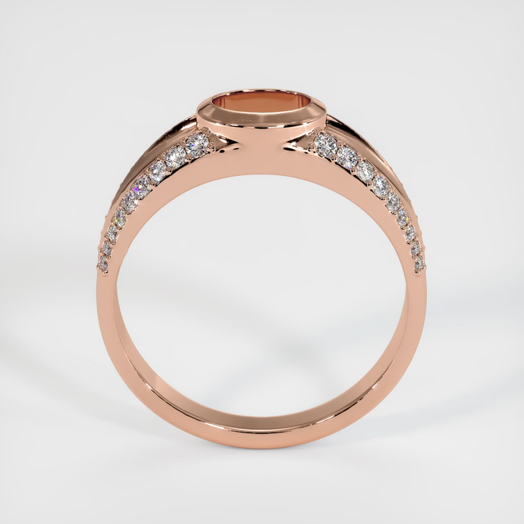 14K Rose Gold Men's Ring Setting