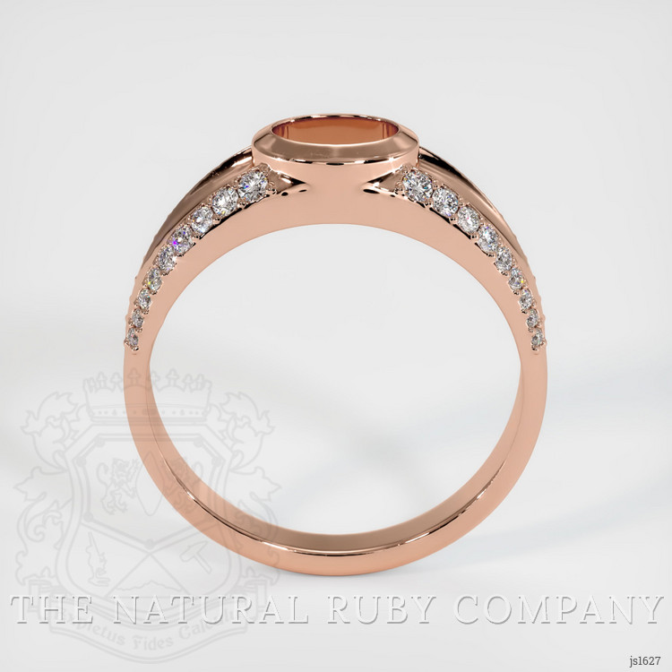 14K Rose Gold Men's Ring Setting