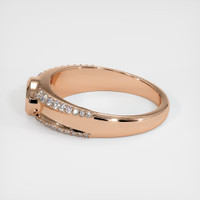 18K Rose Gold Men's Ring Setting Image