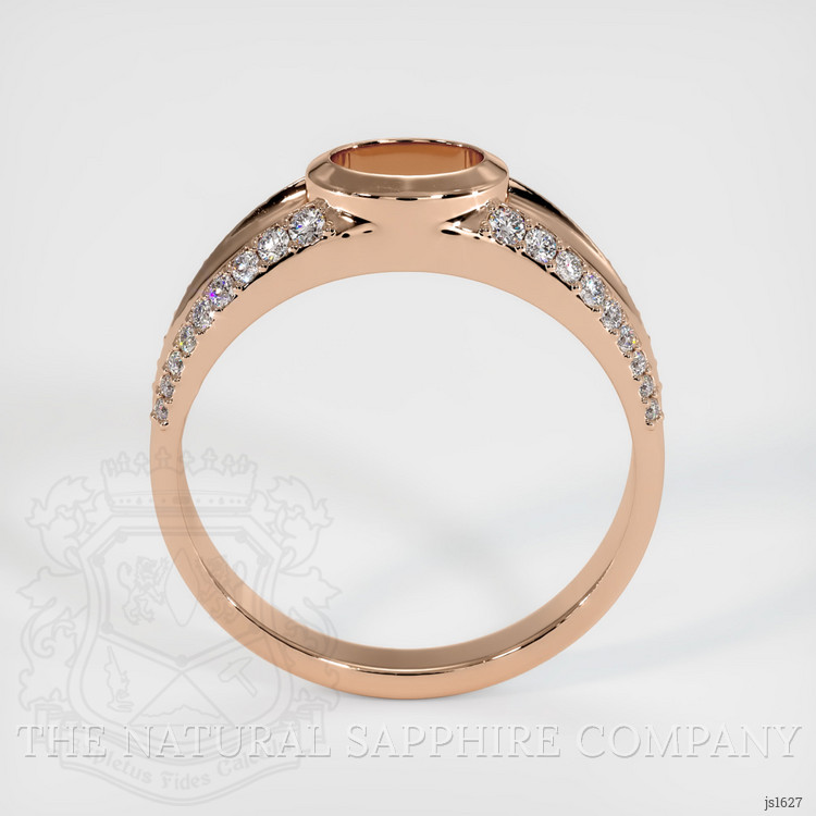 18K Rose Gold Men's Ring Setting