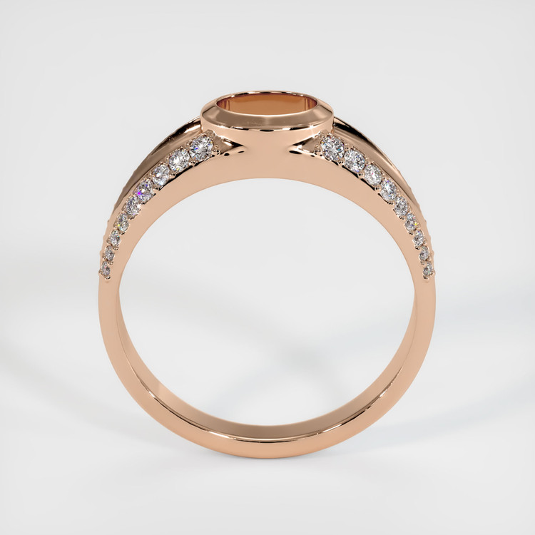 18K Rose Gold Men's Ring Setting