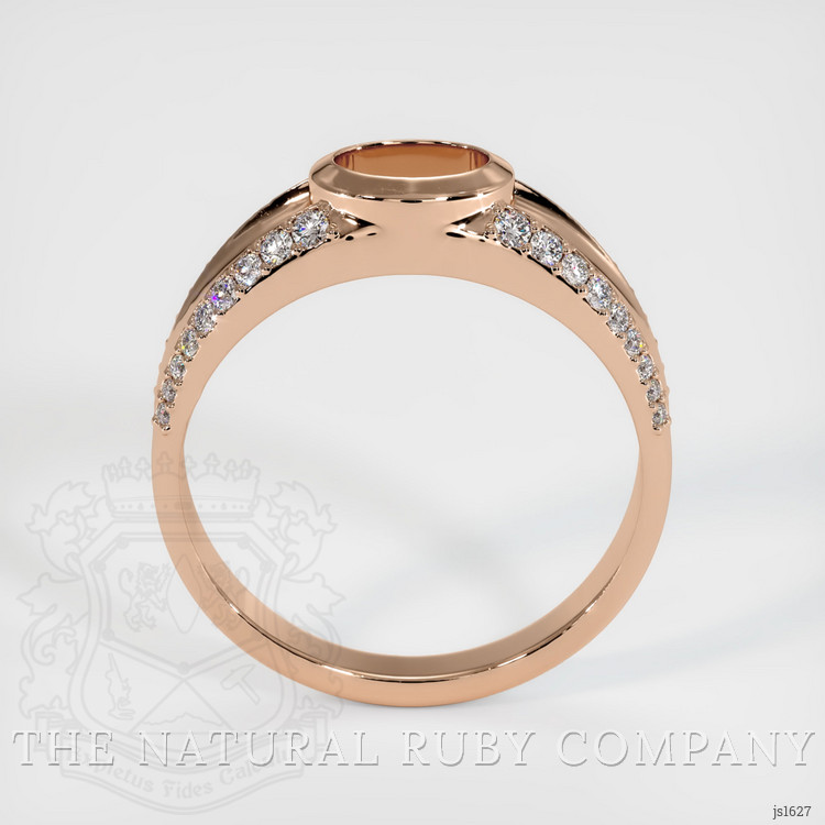 18K Rose Gold Men's Ring Setting