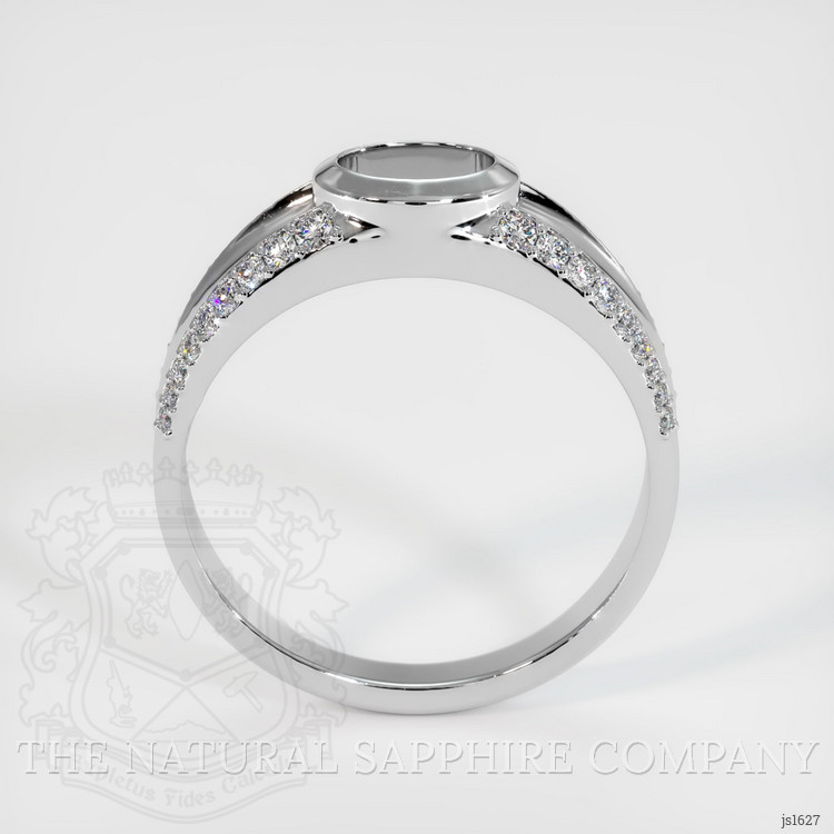 14K White Gold Men's Ring Setting
